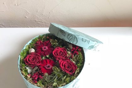 還暦 お祝い 贈る プリザーブドフラワー アレンジメント 花材 ボックス